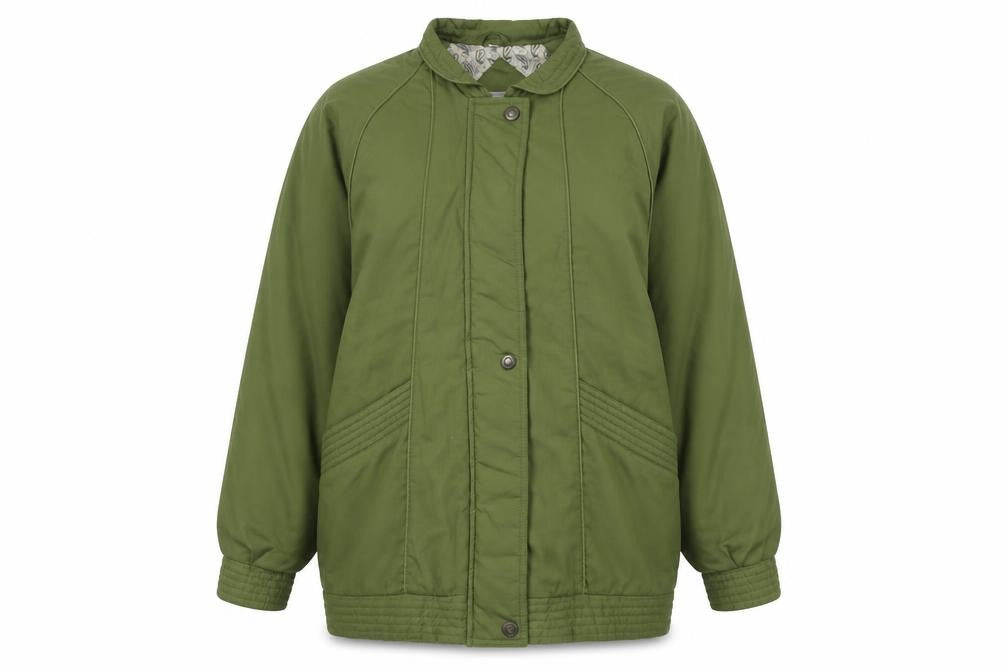Eleganze Womens Green Jacket Size S Zip