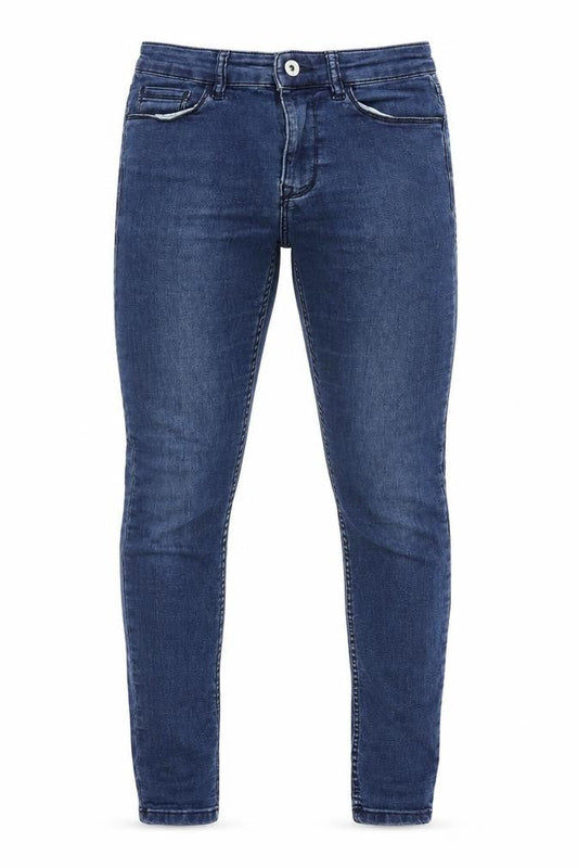 COLLUSION Mens Blue Cotton Skinny Jeans Size 28 in Regular Zip