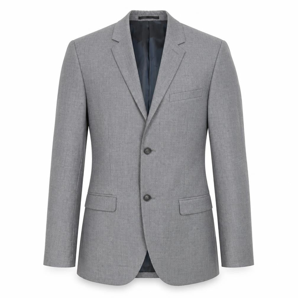 Topman Mens Grey Polyester Jacket Suit Jacket Size 38 Regular