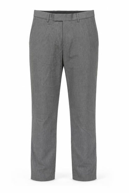 Marks & Spencer Mens Grey Polyester Trousers Size 30 in L33 in Regular Hook & Eye