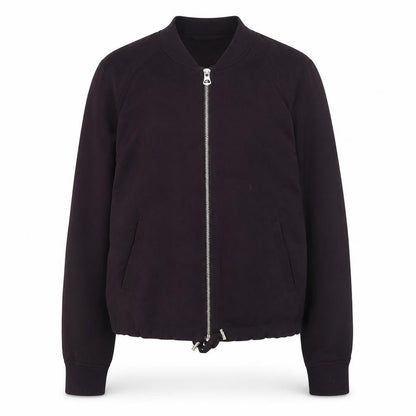 H&M Womens Purple Bomber Jacket Jacket Size 4 Zip