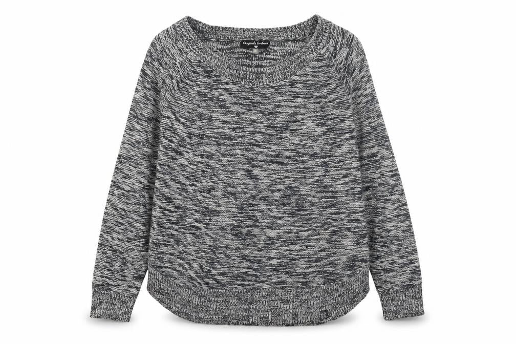 Originals Womens Grey Round Neck Acrylic Pullover Jumper Size L