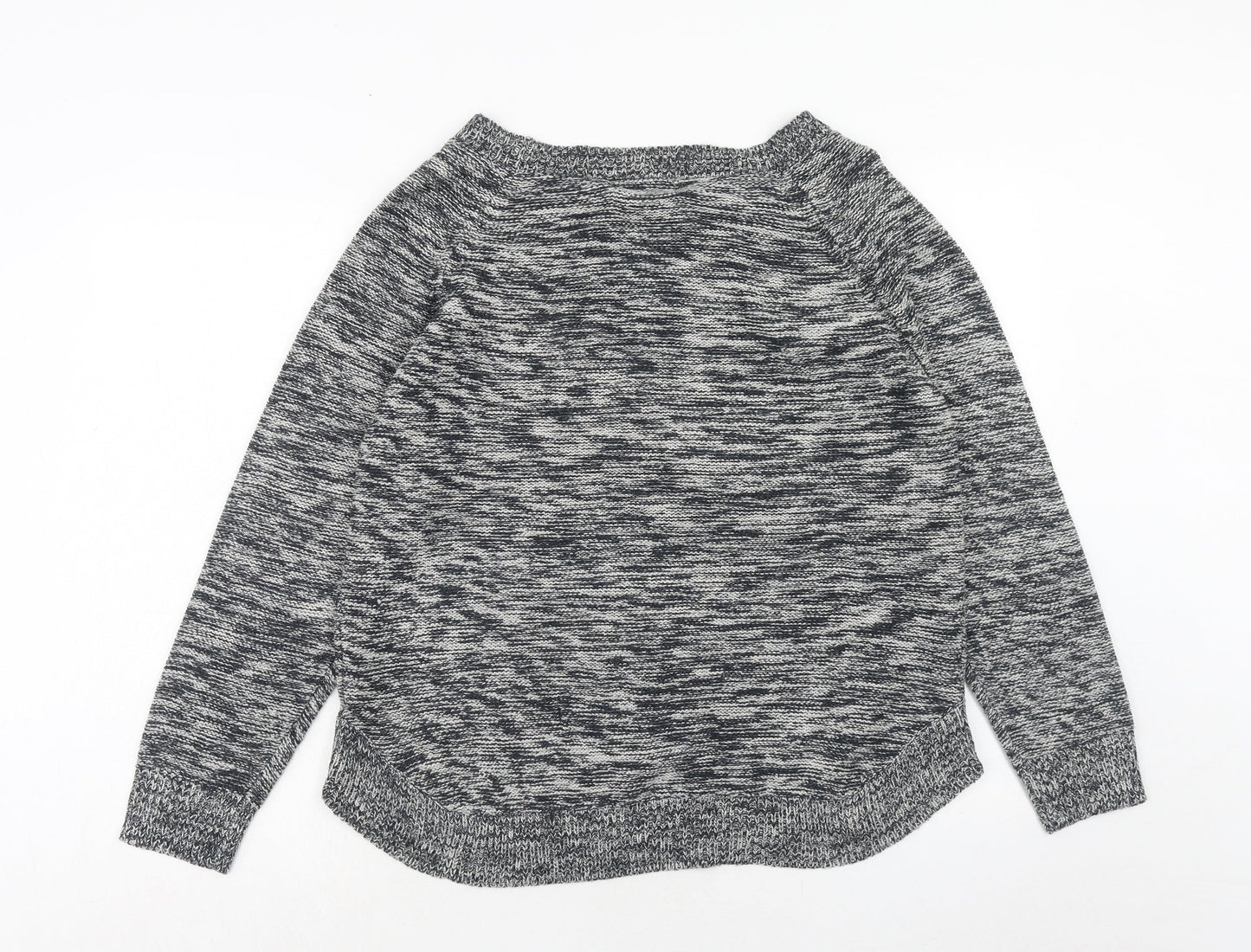 Originals Womens Grey Round Neck Acrylic Pullover Jumper Size L