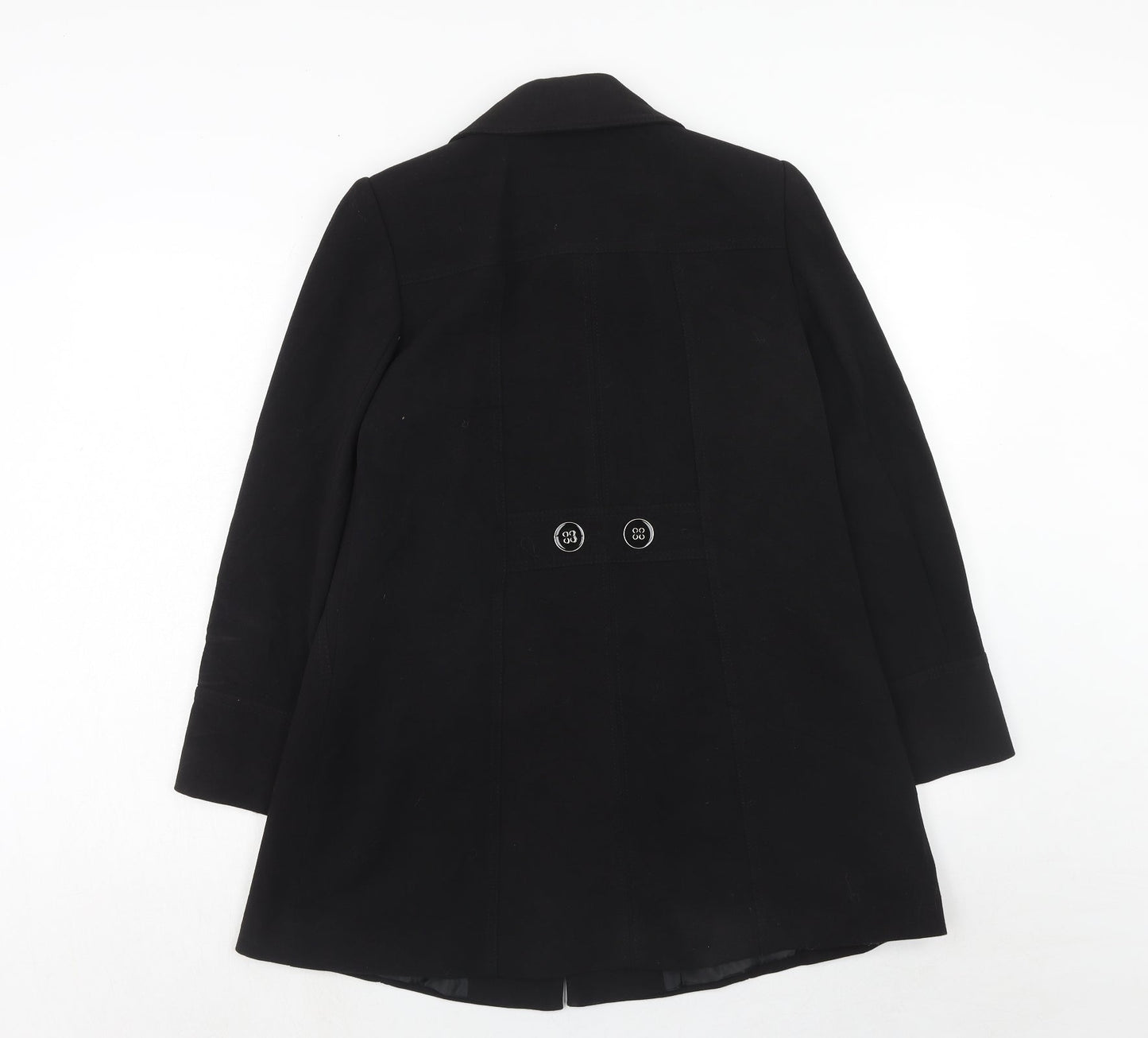 BHS Womens Black Jacket Size 8 Button