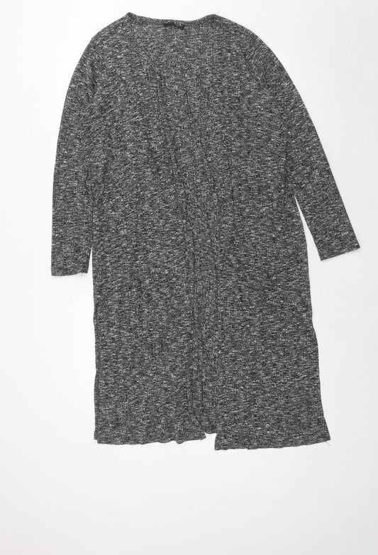 Select Womens Grey V-Neck Polyester Cardigan Jumper Size 14