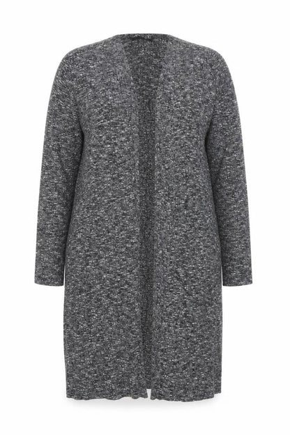 Select Womens Grey V-Neck Polyester Cardigan Jumper Size 14