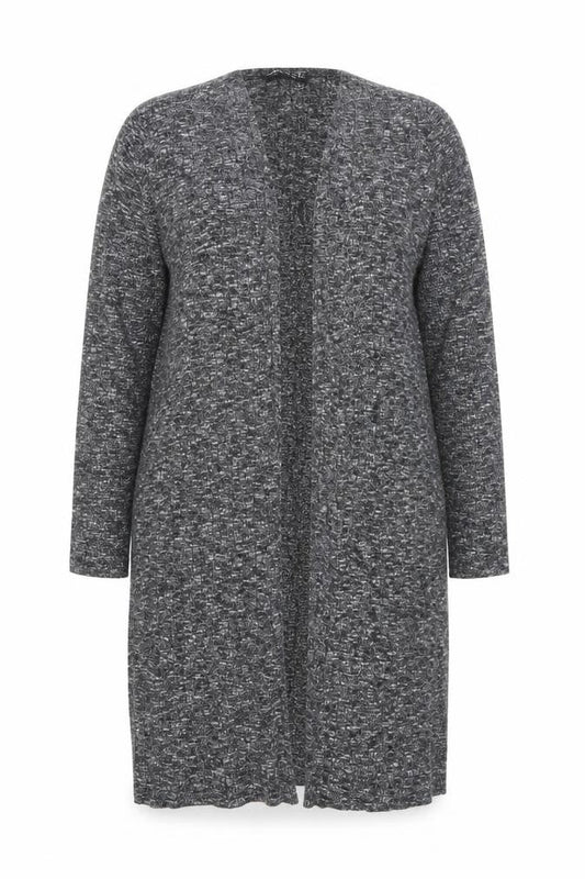 Select Womens Grey V-Neck Polyester Cardigan Jumper Size 14