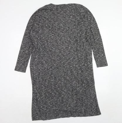 Select Womens Grey V-Neck Polyester Cardigan Jumper Size 14