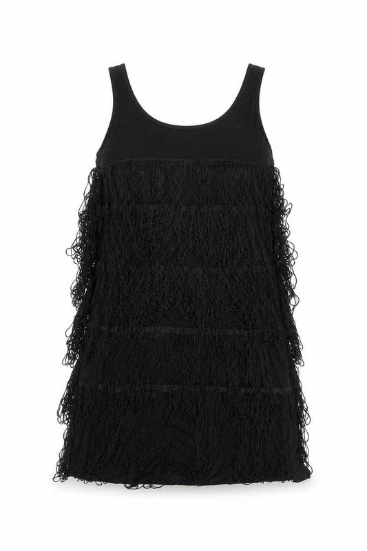 Raw Womens Black Cotton Mini Size 8 Scoop Neck Zip