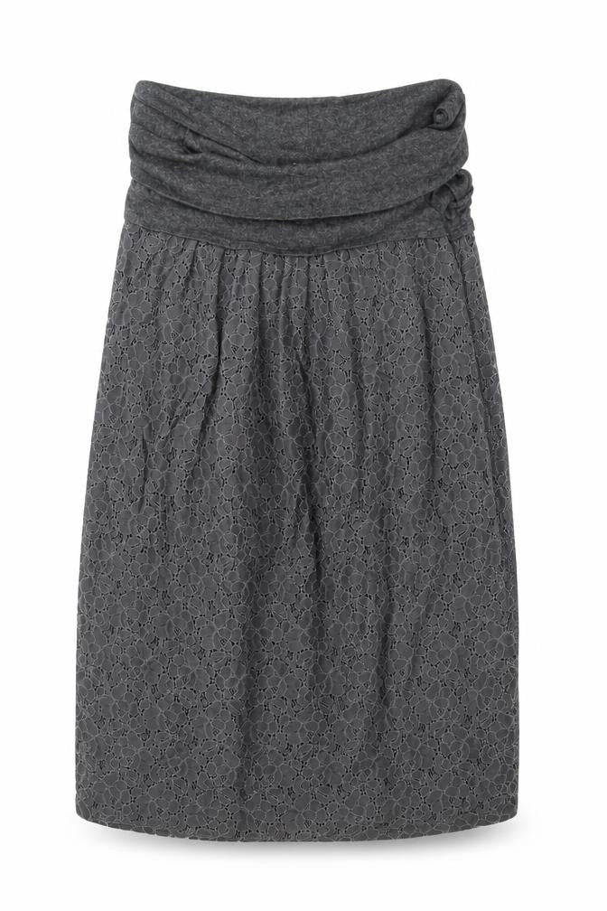 Tara Jarmon Womens Grey Polyester A-Line Size 10 Cowl Neck Pullover