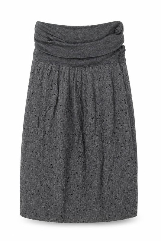 Tara Jarmon Womens Grey Polyester A-Line Size 10 Cowl Neck Pullover