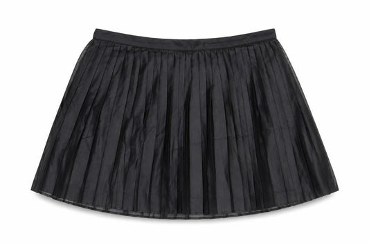 Vera Moda Womens Black Polyester Pleated Skirt Size 10 Zip