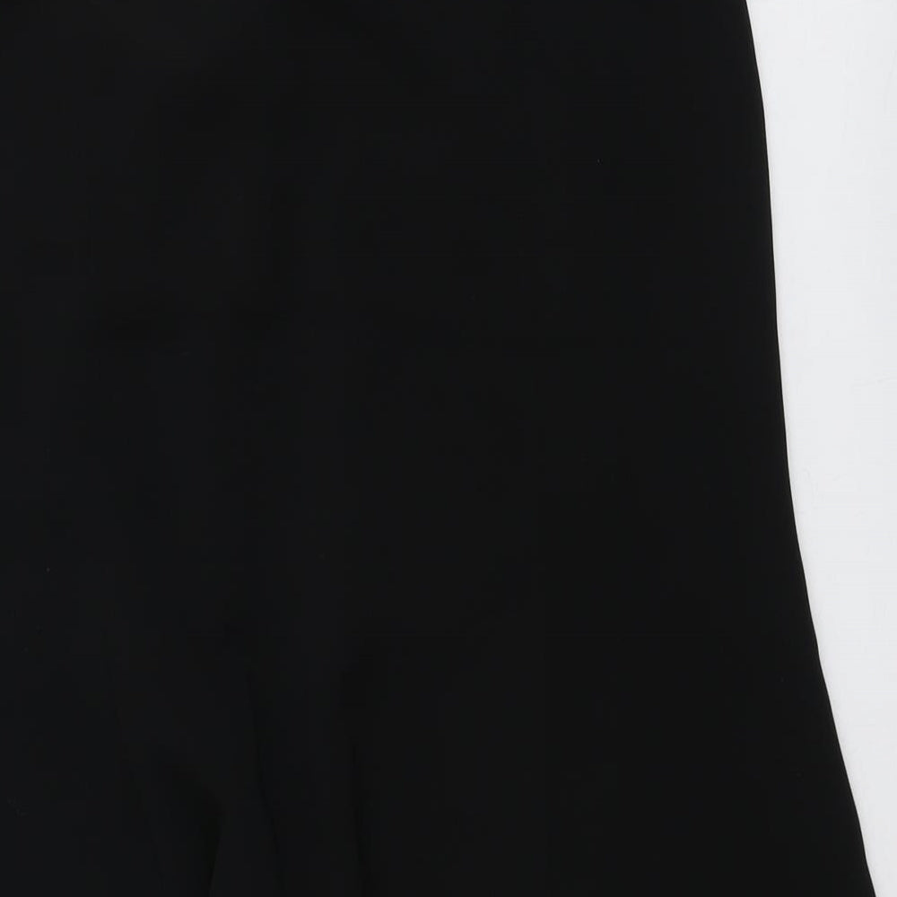 Gerry Weber Womens Black Polyester Swing Skirt Size 12 Zip