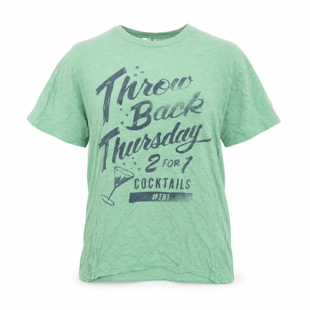 Gap Womens Green Cotton Basic T-Shirt Size S Round Neck - Throw Back Thursday