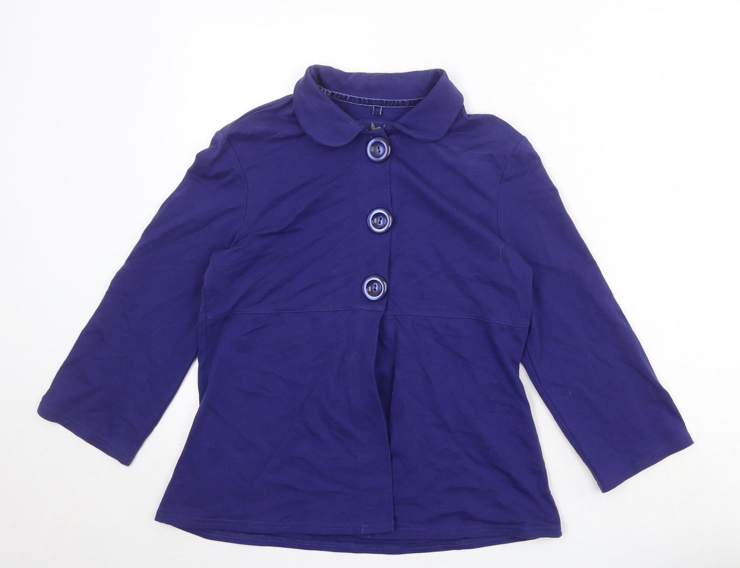 NEXT Womens Blue Jacket Blazer Size 12 Button
