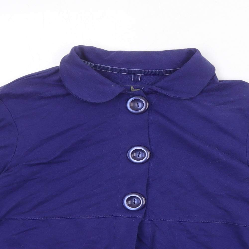 NEXT Womens Blue Jacket Blazer Size 12 Button