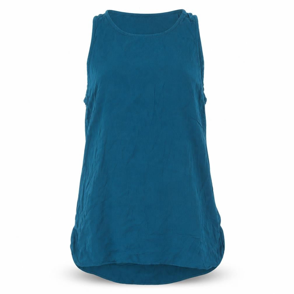 Red Herring Womens Blue Viscose Basic Tank Size 8 Round Neck