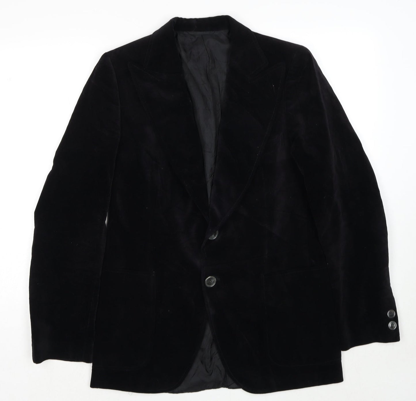 Baronet Mens Black Polyester Jacket Suit Jacket Size 40 Regular