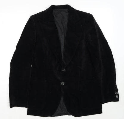 Baronet Mens Black Polyester Jacket Suit Jacket Size 40 Regular