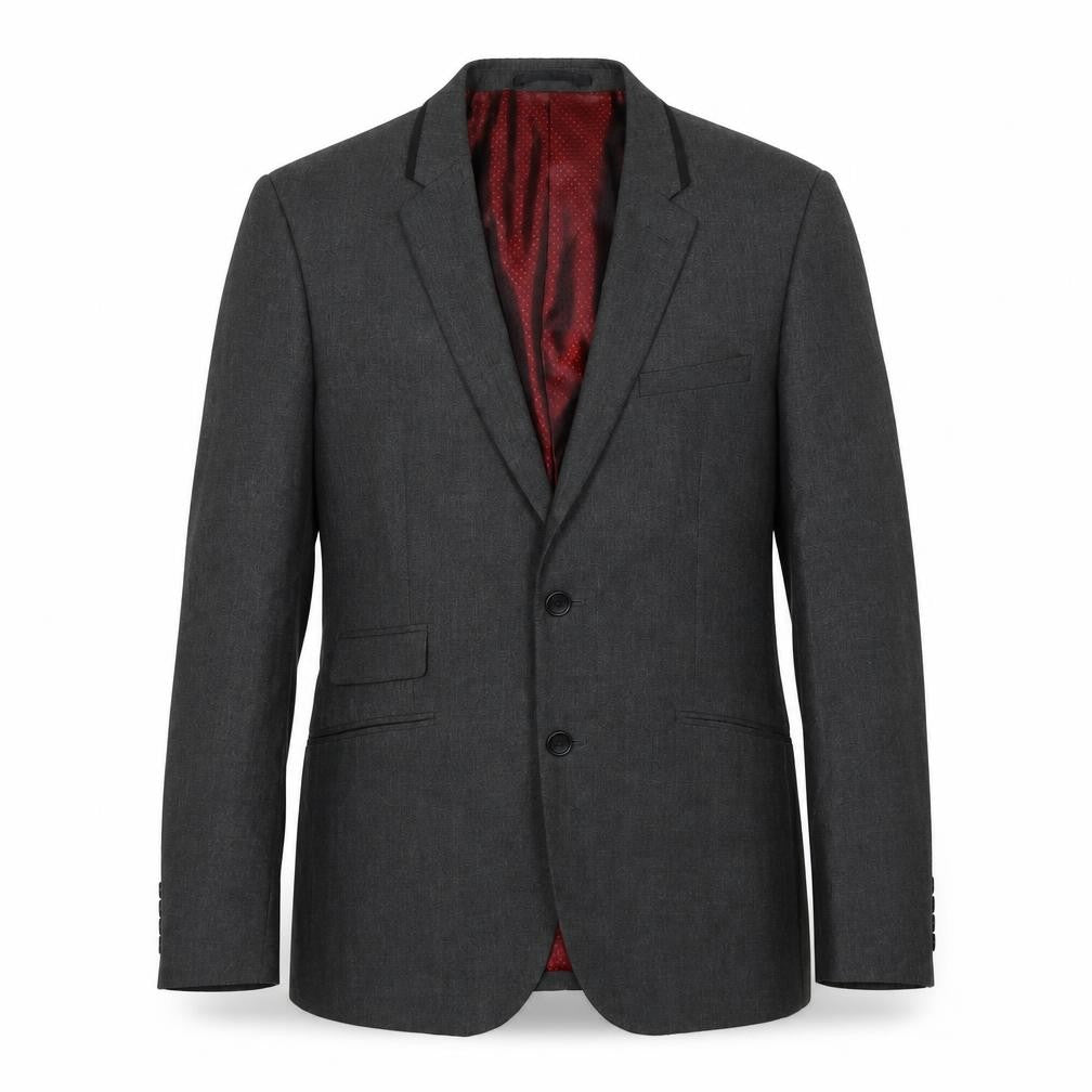 Burton Mens Grey Polyester Jacket Suit Jacket Size 38 Regular