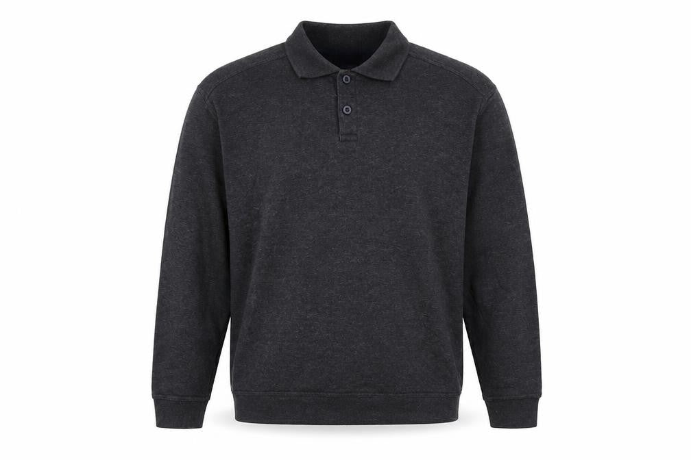 One Valley Mens Grey Cotton Pullover Sweatshirt Size L