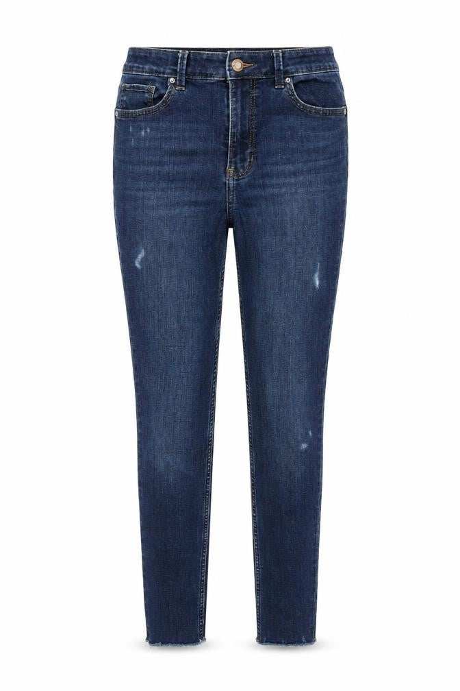 Marks & Spencer Womens Blue Cotton Skinny Jeans Size 10 Regular Zip