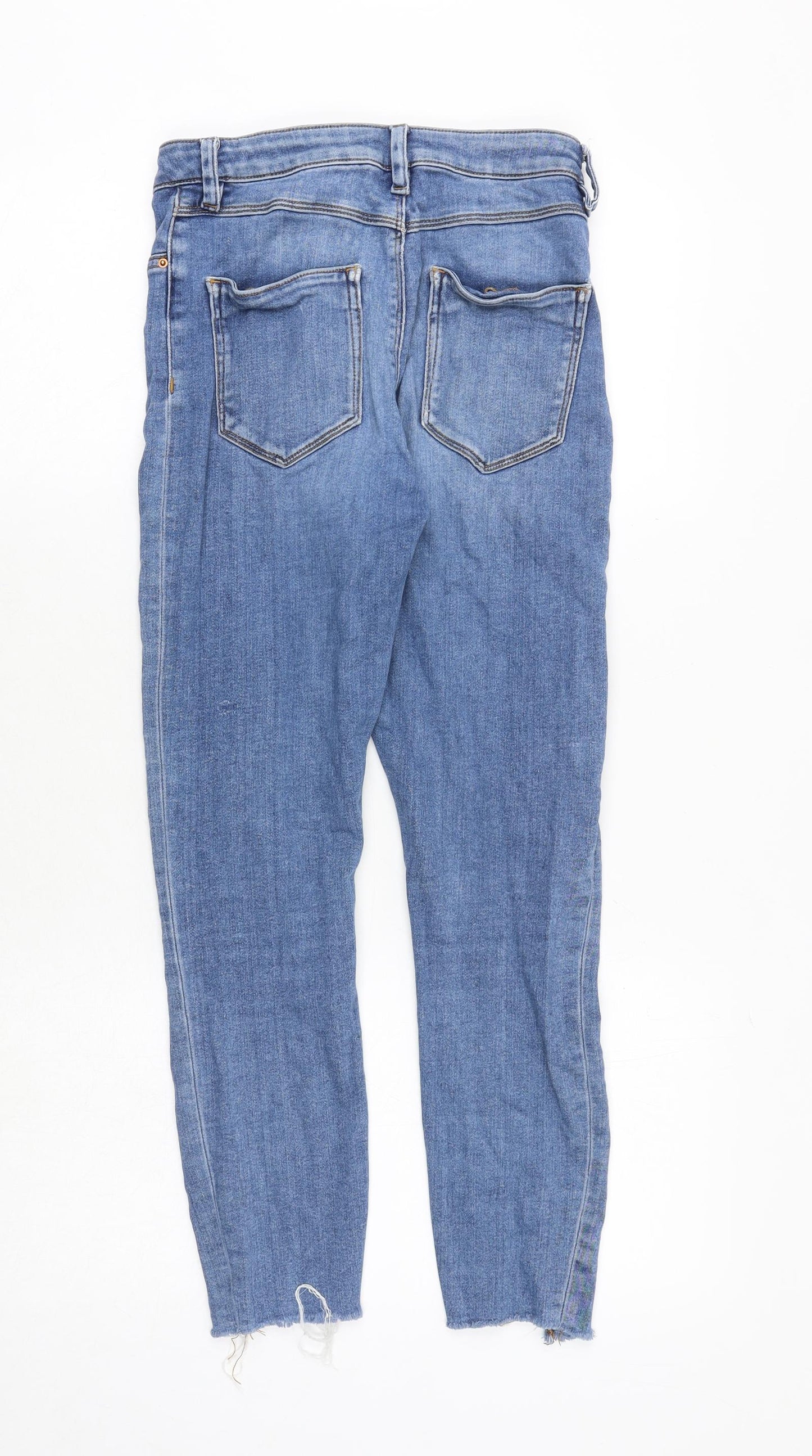 ASOS Womens Blue Cotton Skinny Jeans Size 26 in Regular Zip