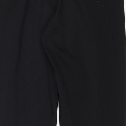 Select Womens Black Polyester Trousers Size 8 Regular Tie