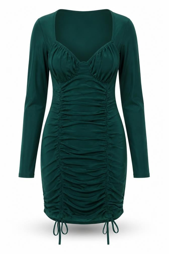 Femme Luce Womens Green Polyester Shift Size 10 Round Neck Pullover