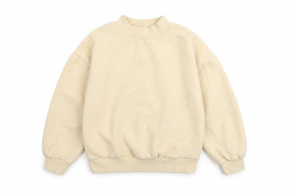 NEXT Girls Beige Cotton Pullover Sweatshirt Size 9 Years Pullover