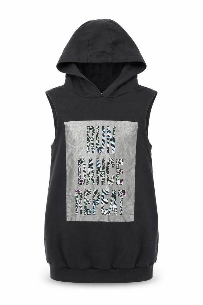 NEXT Girls Grey Cotton Pullover Hoodie Size 9 Years Pullover