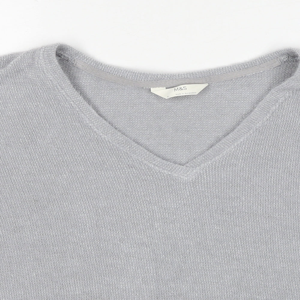 Marks and Spencer Womens Grey Polyester Pullover Sweatshirt Size XL Pullover