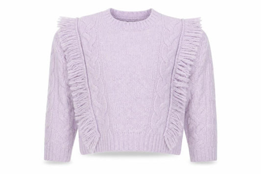 Brave Soul Womens Purple Round Neck Polyester Pullover Jumper Size S
