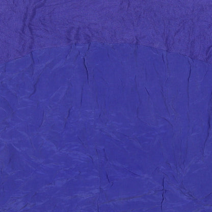 Marks & Spencer Womens Blue Viscose Basic Blouse Size M Round Neck
