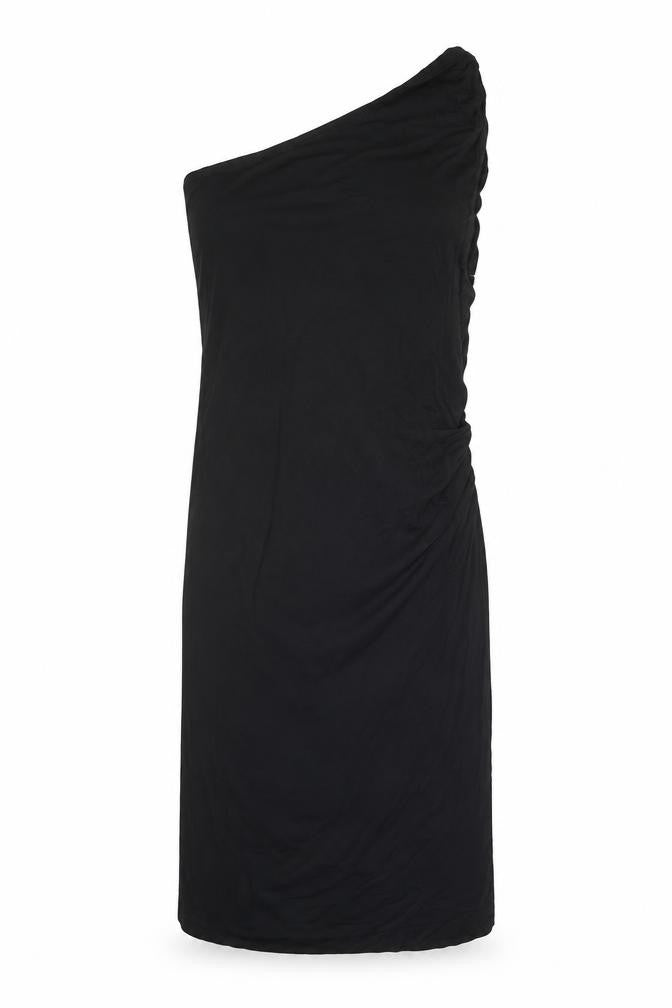 Max Studio Womens Black Viscose Sheath Size XS One Shoulder Pullover