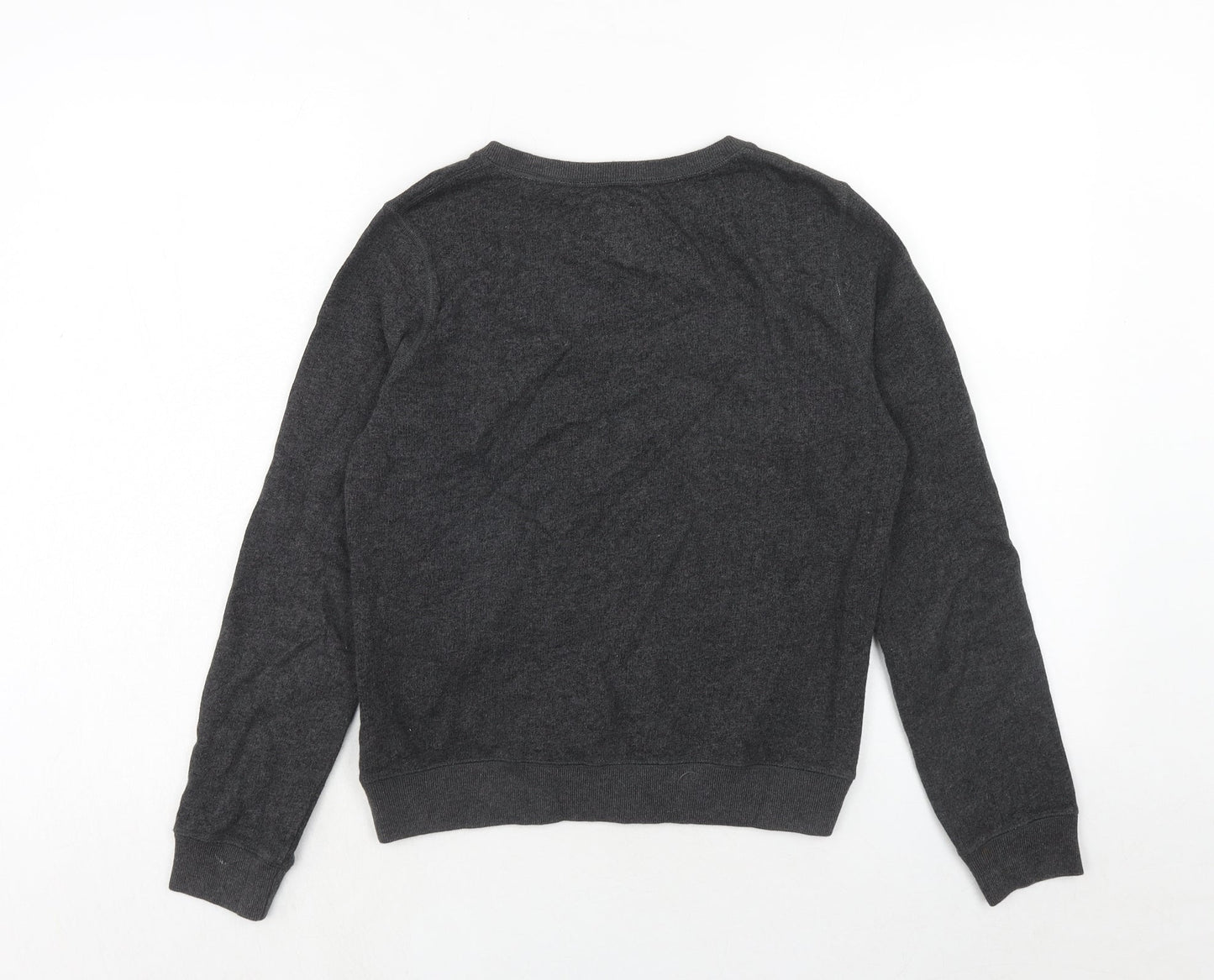 Jack Wills Womens Grey Cotton Pullover Sweatshirt Size 6 Pullover