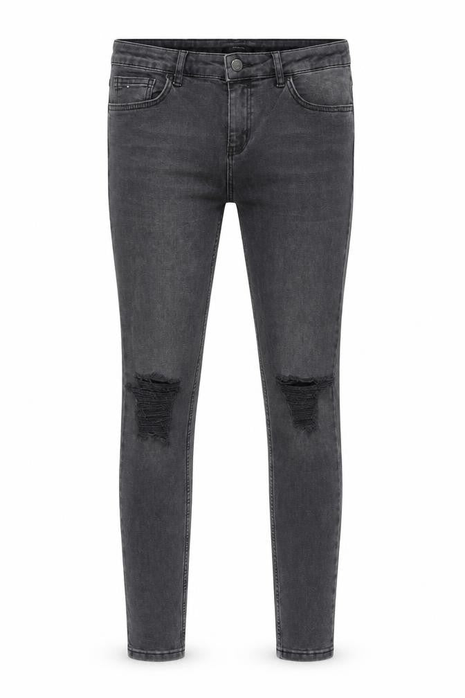 Hera Mens Grey Cotton Skinny Jeans Size 32 in Regular Zip