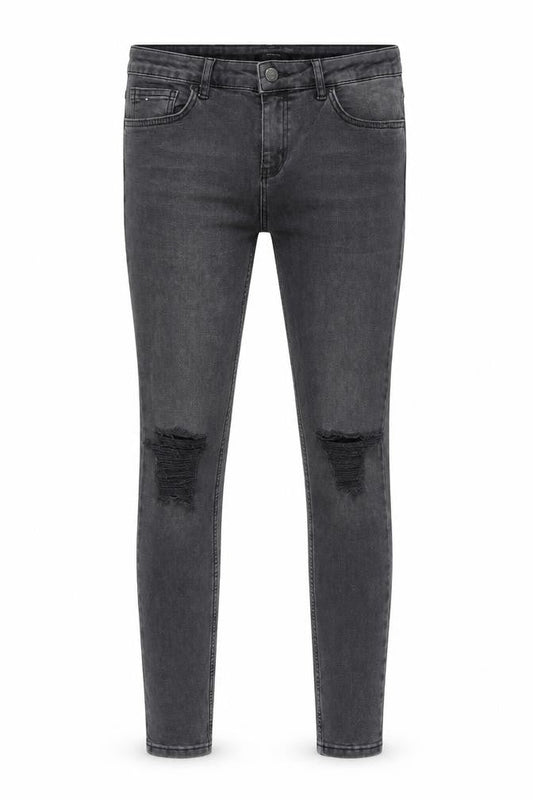 Hera Mens Grey Cotton Skinny Jeans Size 32 in Regular Zip