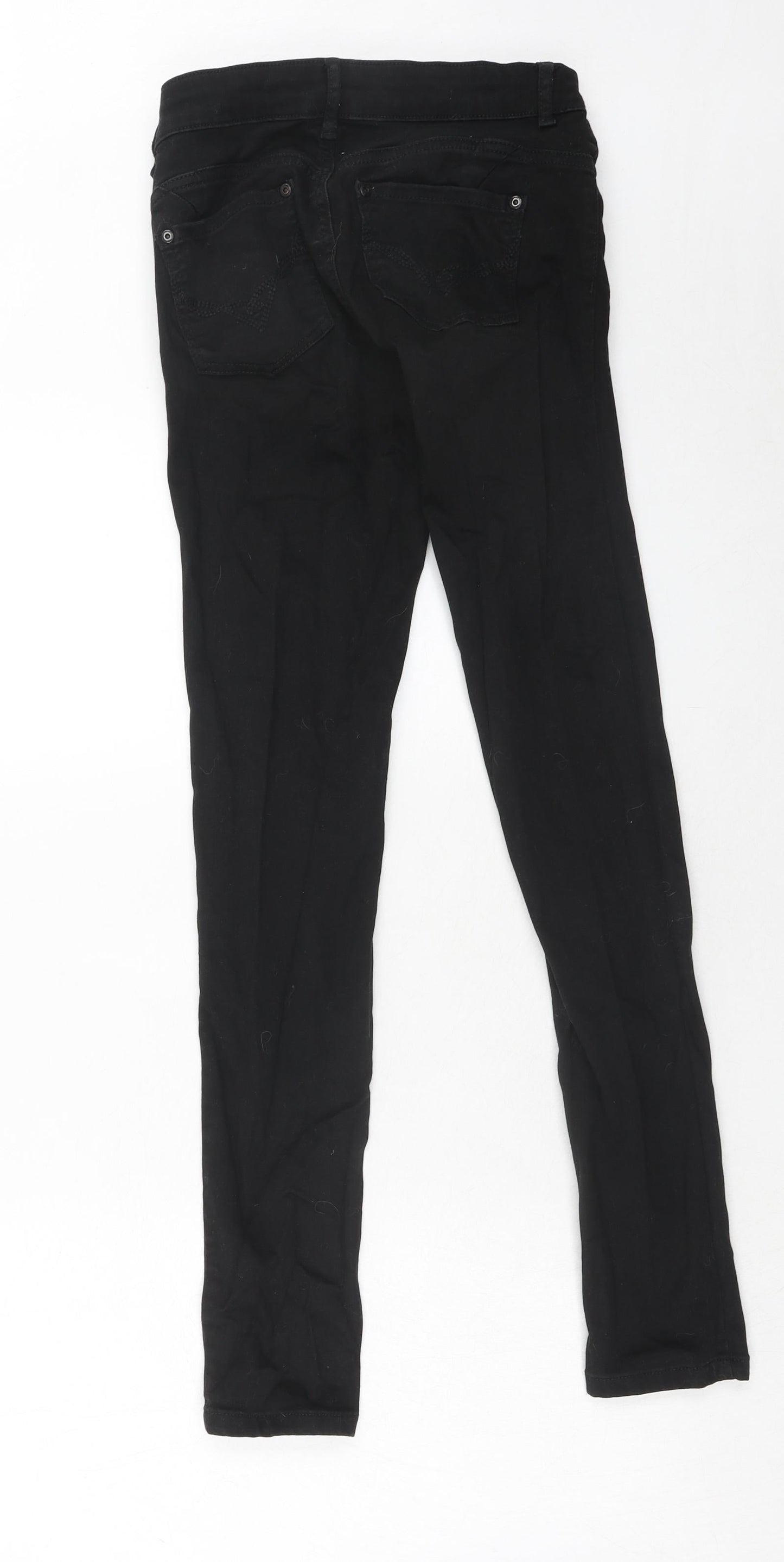 Oasis Womens Black Cotton Skinny Jeans Size 8 Regular Zip