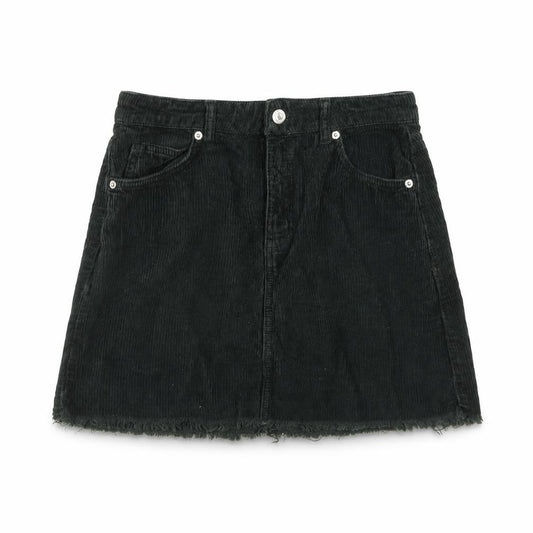Topshop Womens Green Cotton A-Line Skirt Size 8 Zip