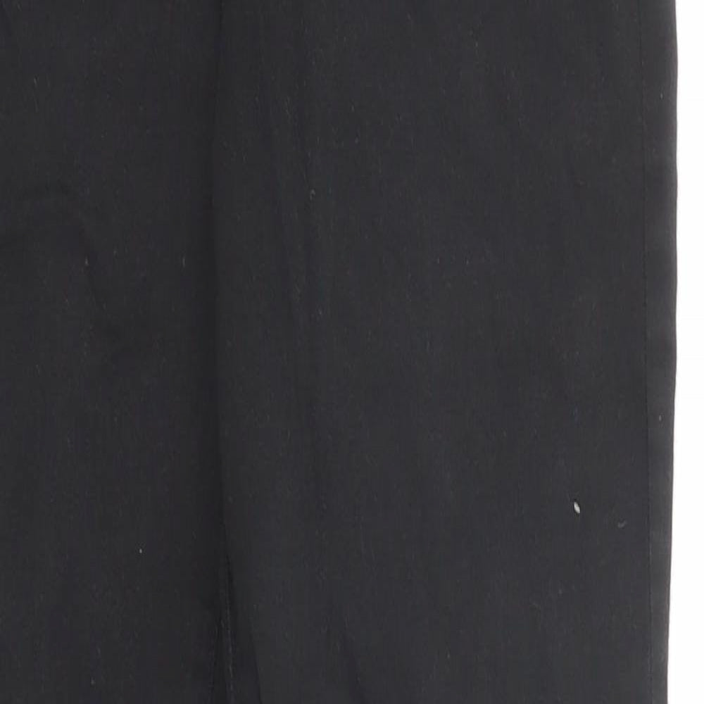 Marks and Spencer Womens Black Cotton Skinny Jeans Size 10 Regular Zip
