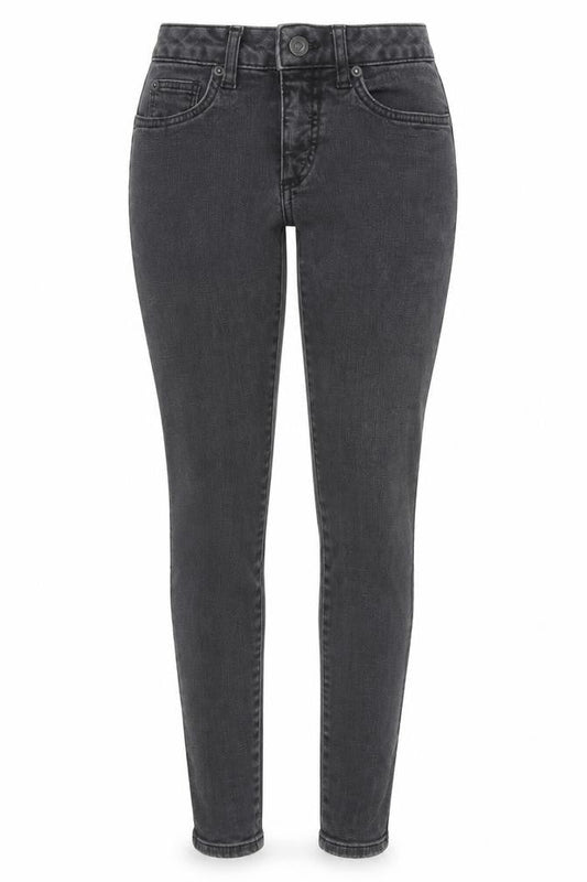 New Look Womens Black Cotton Skinny Jeans Size 6 Regular Zip - Waist 22 inches