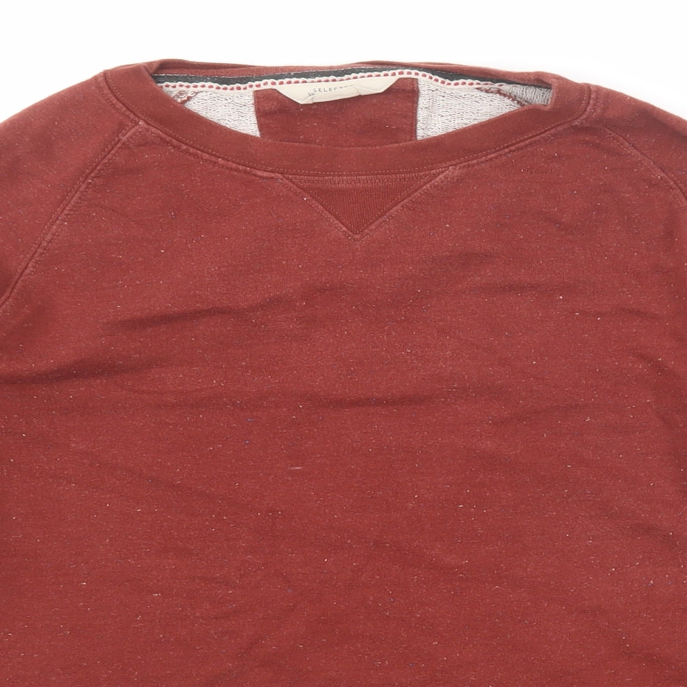 Selected Homme Womens Brown Cotton Pullover Sweatshirt Size M Pullover