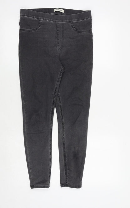 Marks & Spencer Womens Grey Cotton Jegging Jeans Size 10 Regular
