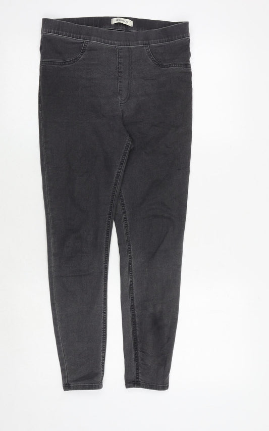 Marks and Spencer Womens Grey Cotton Jegging Jeans Size 10 Regular