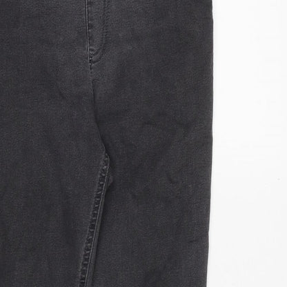 Marks & Spencer Womens Grey Cotton Jegging Jeans Size 10 Regular