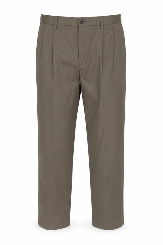 Amazon Mens Grey Cotton Dress Pants Trousers Size 40 in Extra-Slim Zip