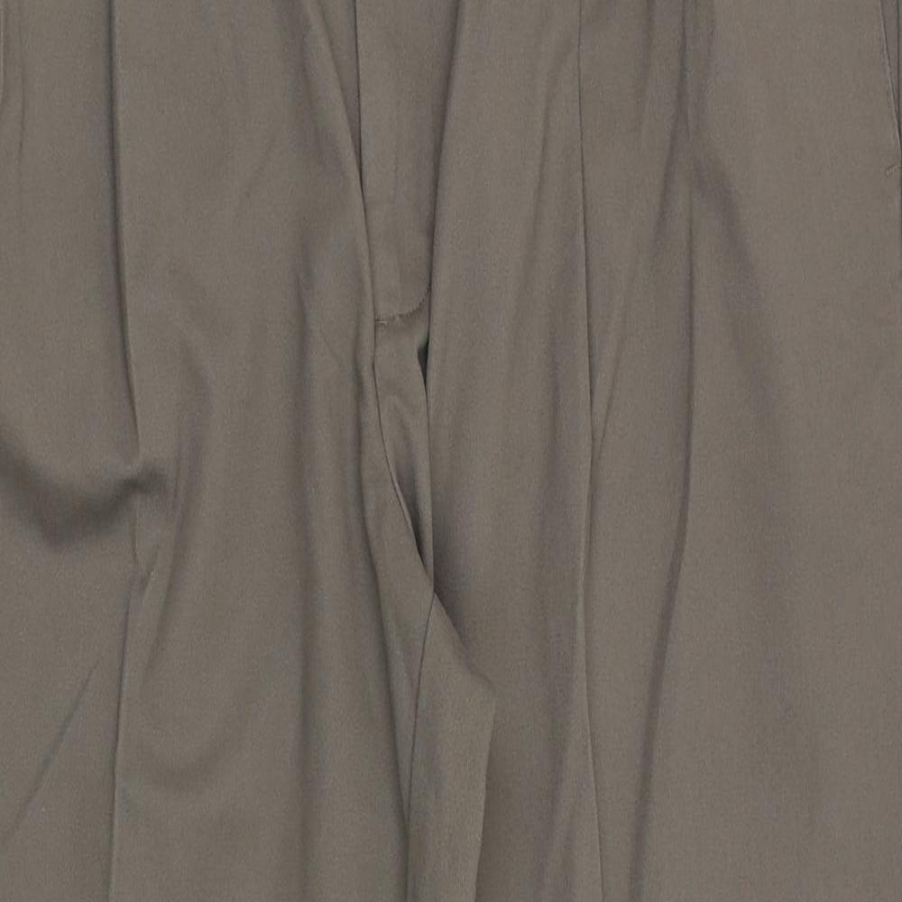 Amazon Mens Grey Cotton Dress Pants Trousers Size 40 in Extra-Slim Zip
