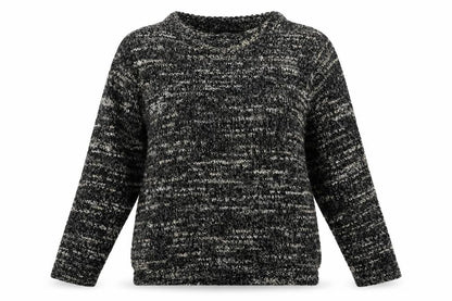 Mango Womens Grey Round Neck Polyester Pullover Jumper Size XL