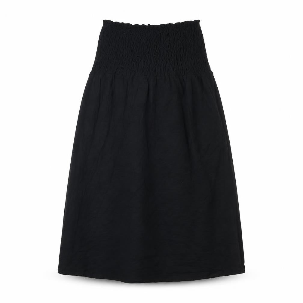 Marks & Spencer Womens Black Cotton Trapeze & Swing Size 6 Off the Shoulder Pullover